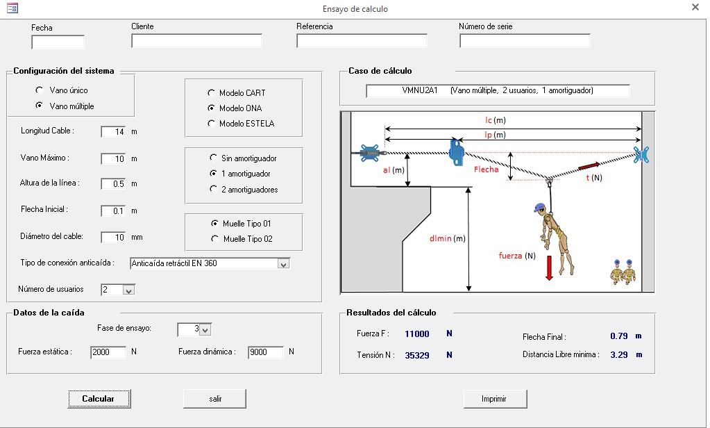 Programming the software to calculate lifelines