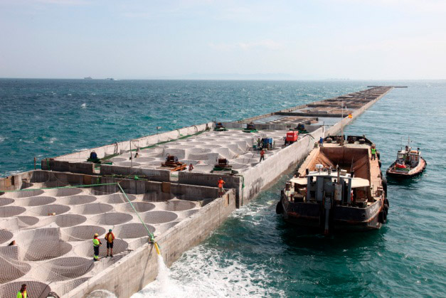 Desarrollo de nuevos cajones de hormigón para la construcción de diques portuarios destinados a la ubicación de parques eólicos – Windports